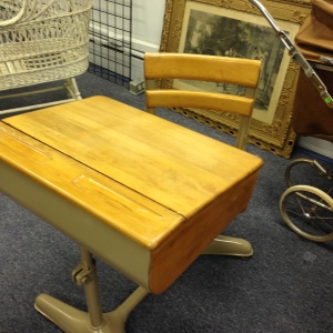 What a Great Old School Desk... It's in Practically Perfect Condition!
