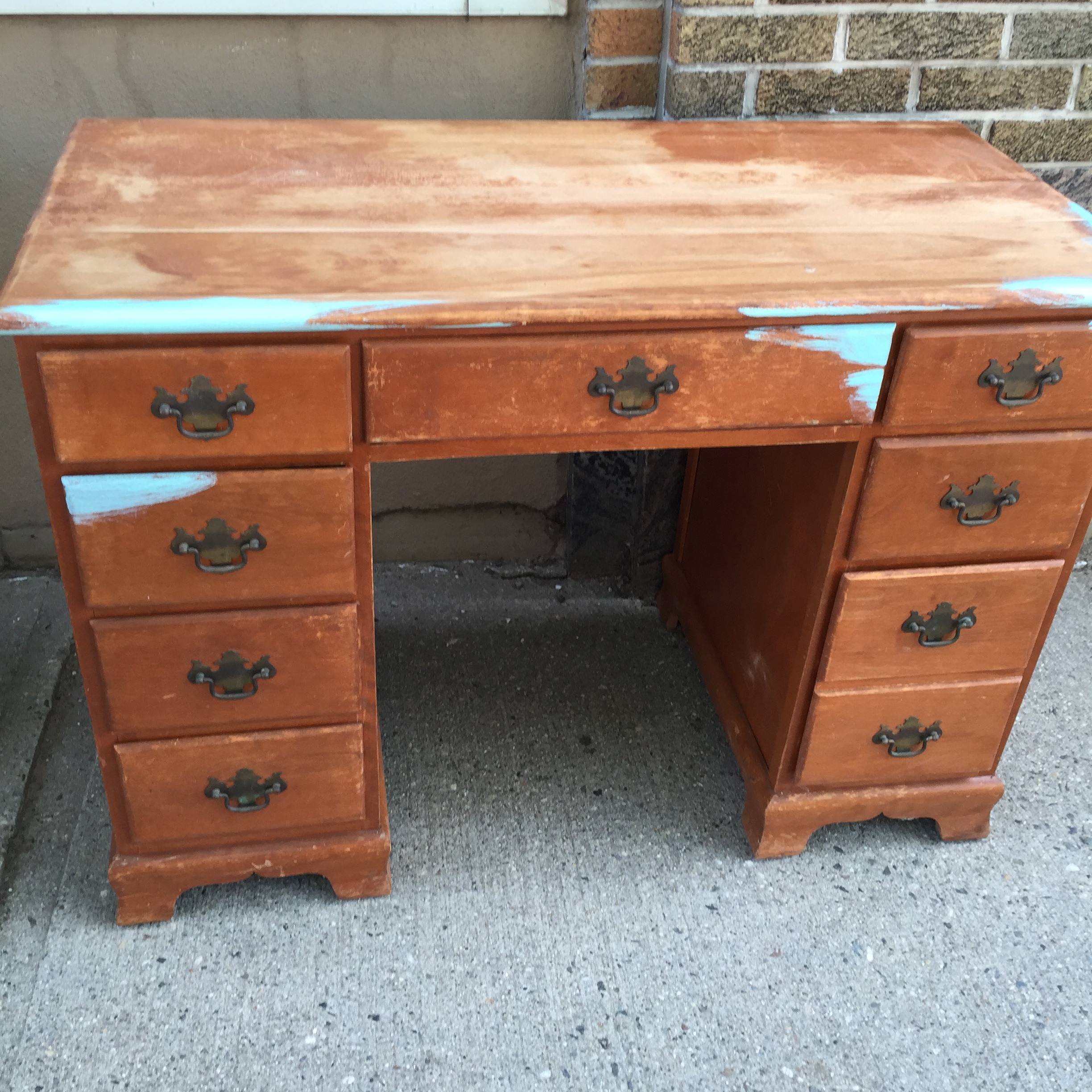 Project Desk Refinish In Traditional Stain Or Let Your